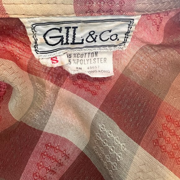 80's Plaid Blouse - Western Style - Size Small - Brand Gil & co. - Picture 10 of 10